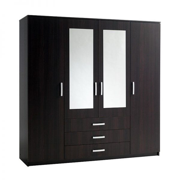 tủ quần áo 4 buồng gỗ công nghiệp